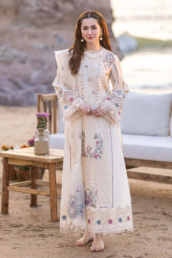AY- LAWN EMB UNSTICHED 3PC